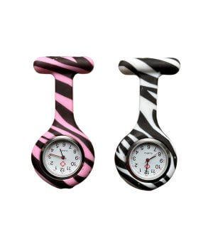 Verpleegkundig horloge met zebra print kopen