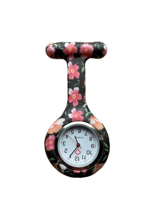 Verpleegkundig horloge met bloemetjes online kopen