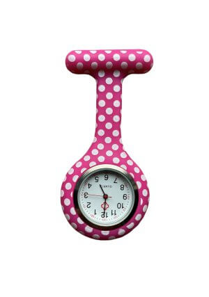 Verpleegster horloge roze met stippen online bestellen