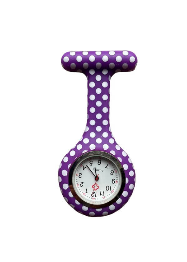 Verpleegkundig horloge paars gestipt bestellen online