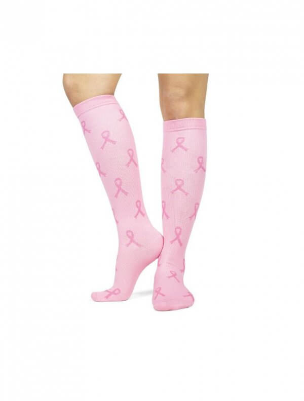 Compressie sokken Pink Ribbon met korting bestellen