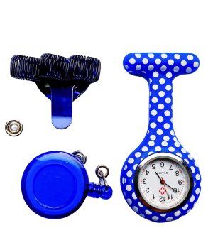 Verpleegkundige set met blauw gestipt horloge online bestellen